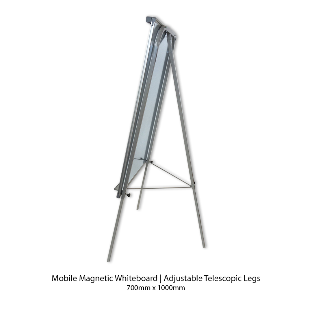 MAGNETIC WHITEBOARD | with FLIPCHART PAD | Adjustable Telescopic Legs image 3